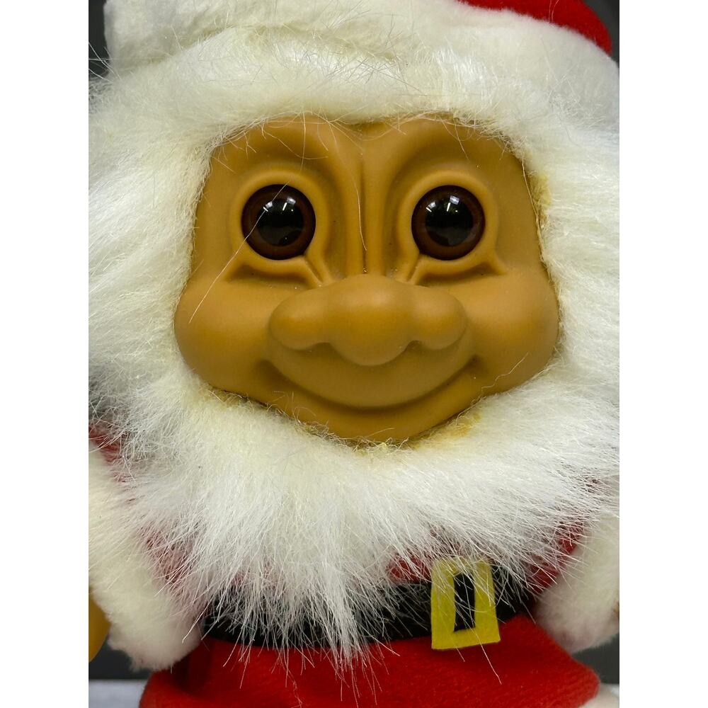 Large 8" Christmas RUSS TROLL Doll Holiday Santa Claus Smiley Vintage - Picture 2 of 9